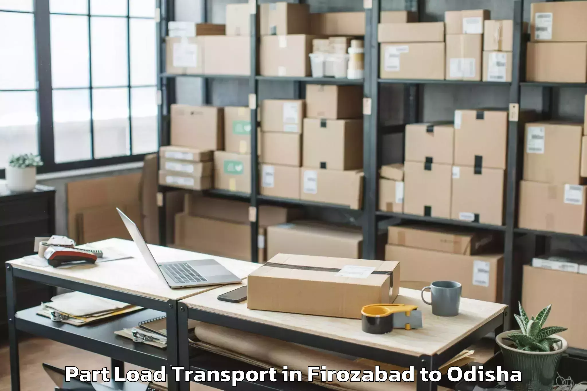 Professional Firozabad to Bansada Part Load Transport